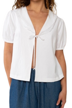 Load image into Gallery viewer, Emery Front Tie Top- White