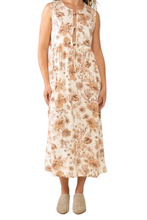 Load image into Gallery viewer, Sonoma Floral Tie Midi Dress