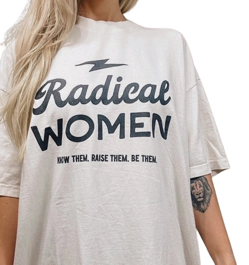 Radical Women Feminist Graphic Tee - Ivory