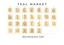 Load image into Gallery viewer, Teal Market Box Necklace