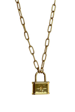 Load image into Gallery viewer, Astra Star Lock Necklace