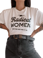 Radical Women Feminist Graphic Tee - Ivory