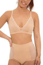 Load image into Gallery viewer, honey power mesh and nylon bralette