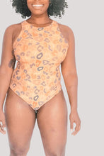 Load image into Gallery viewer, leopard plus size bodysuit 