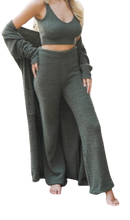 Load image into Gallery viewer, Olive Boucle lounge pants