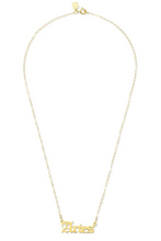 Load image into Gallery viewer, Gold chain Aries necklace