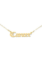 Load image into Gallery viewer, Gold Chain Cancer Necklace