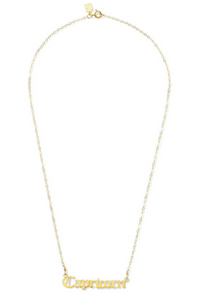 Gold Chain Capricorn Necklace