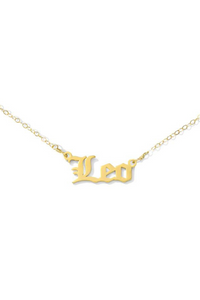 Gold Chain Leo Necklace