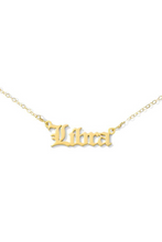 Load image into Gallery viewer, Gold Chain libra necklace