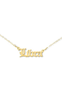 Gold Chain libra necklace