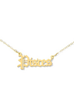 Load image into Gallery viewer, Gold Chain Pisces Necklace