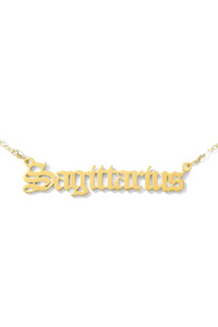 Gold Chain Sagittarius Necklace