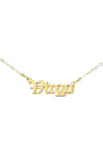 Load image into Gallery viewer, Gold Chain Virgo Necklace