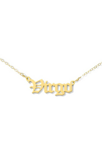 Gold Chain Virgo Necklace