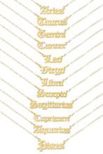 Load image into Gallery viewer, Zodiac gold chain necklace
