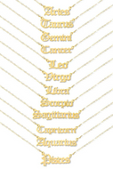 Zodiac gold chain necklace
